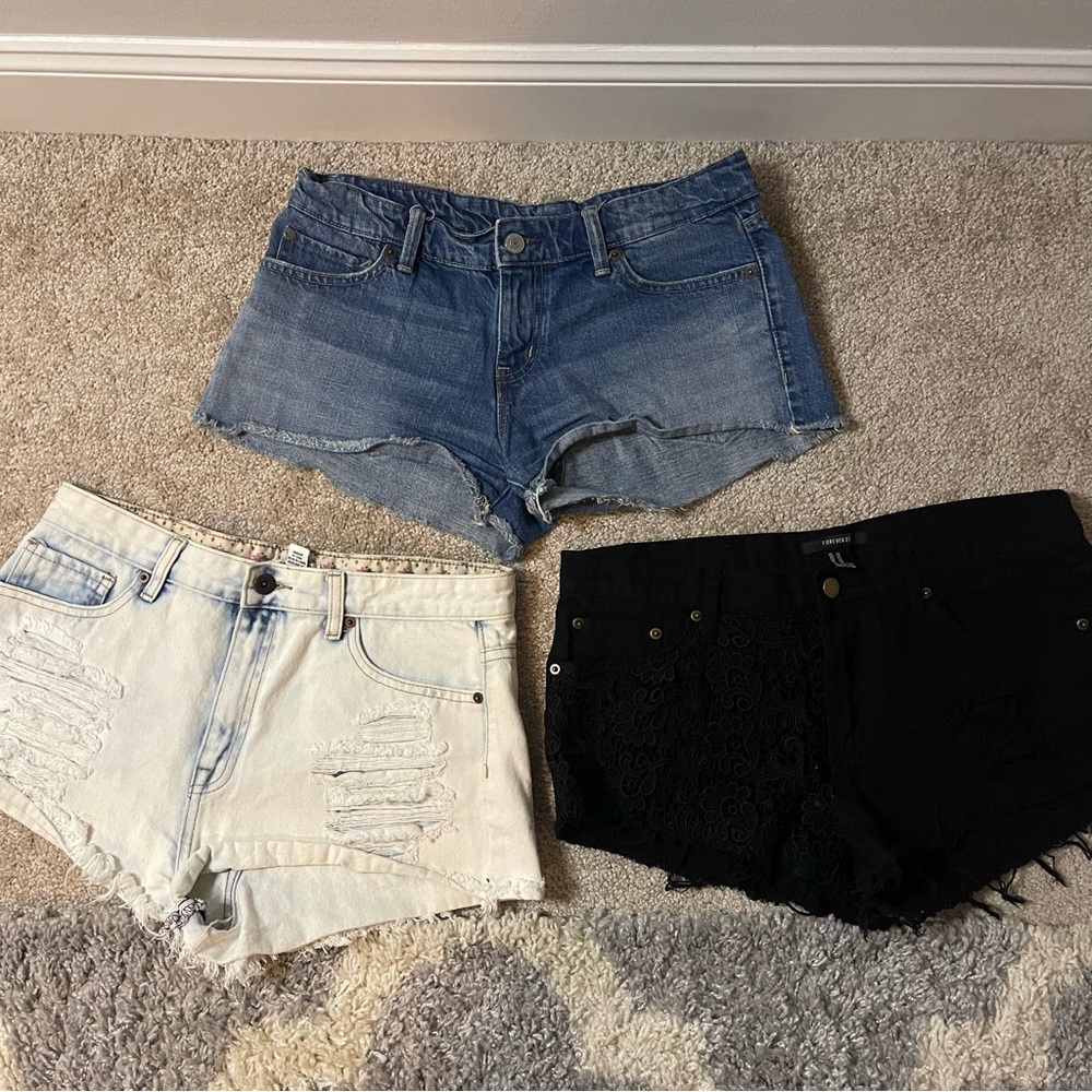 Women's Jean Shorts size 29/size 8 - bundle of 3